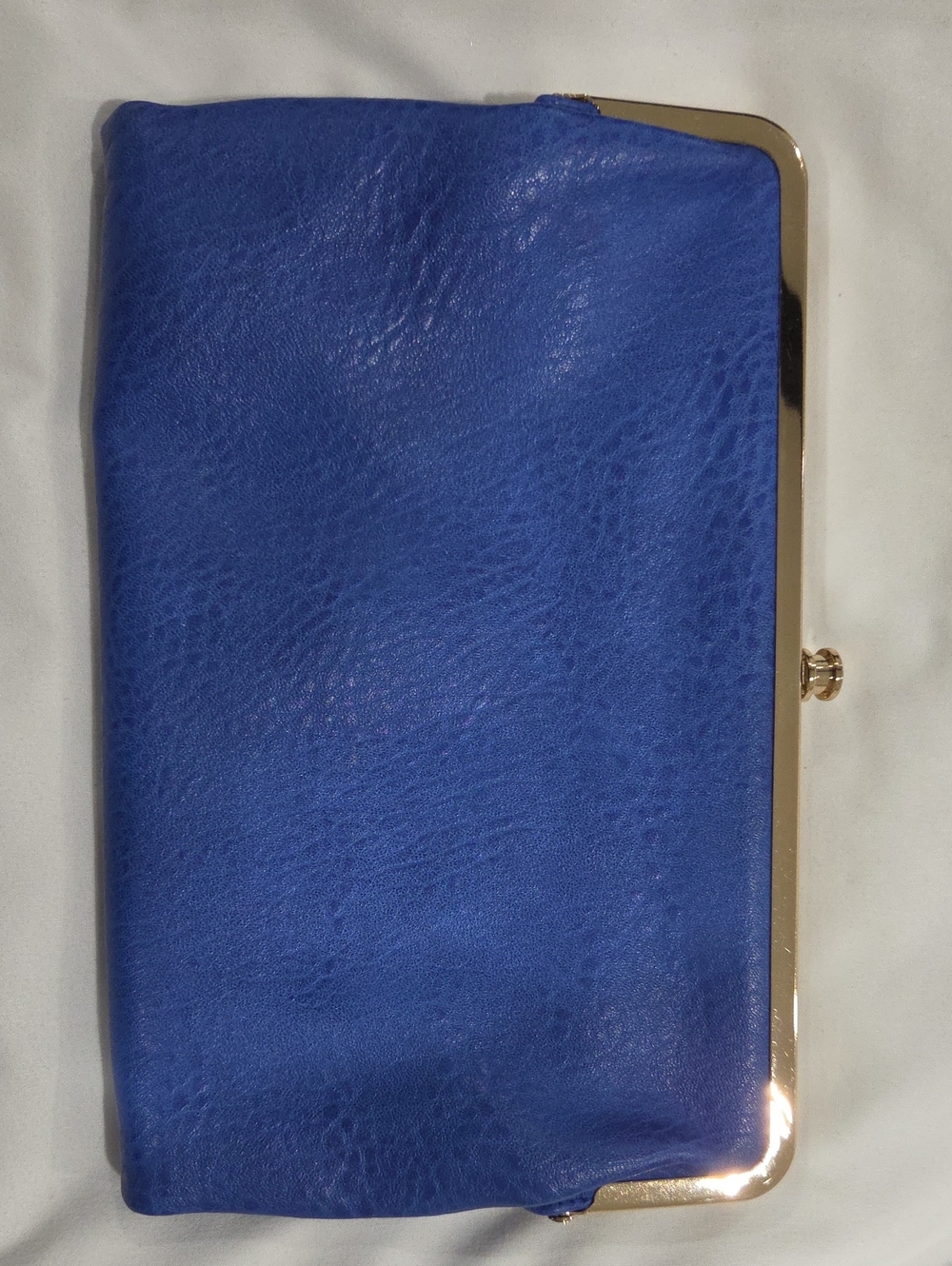 Blue Frame-Trim Clutch Wallet - Women's Evening Bag
